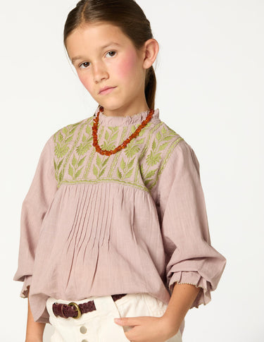 EMBROIDERED SMOKE SHIRT