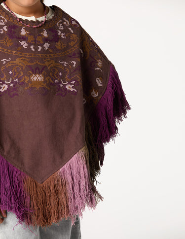 EMBROIDERED PONCHO