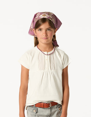 GATHERED T-SHIRT WHITE