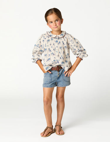 BLUE POCKET SHORTS