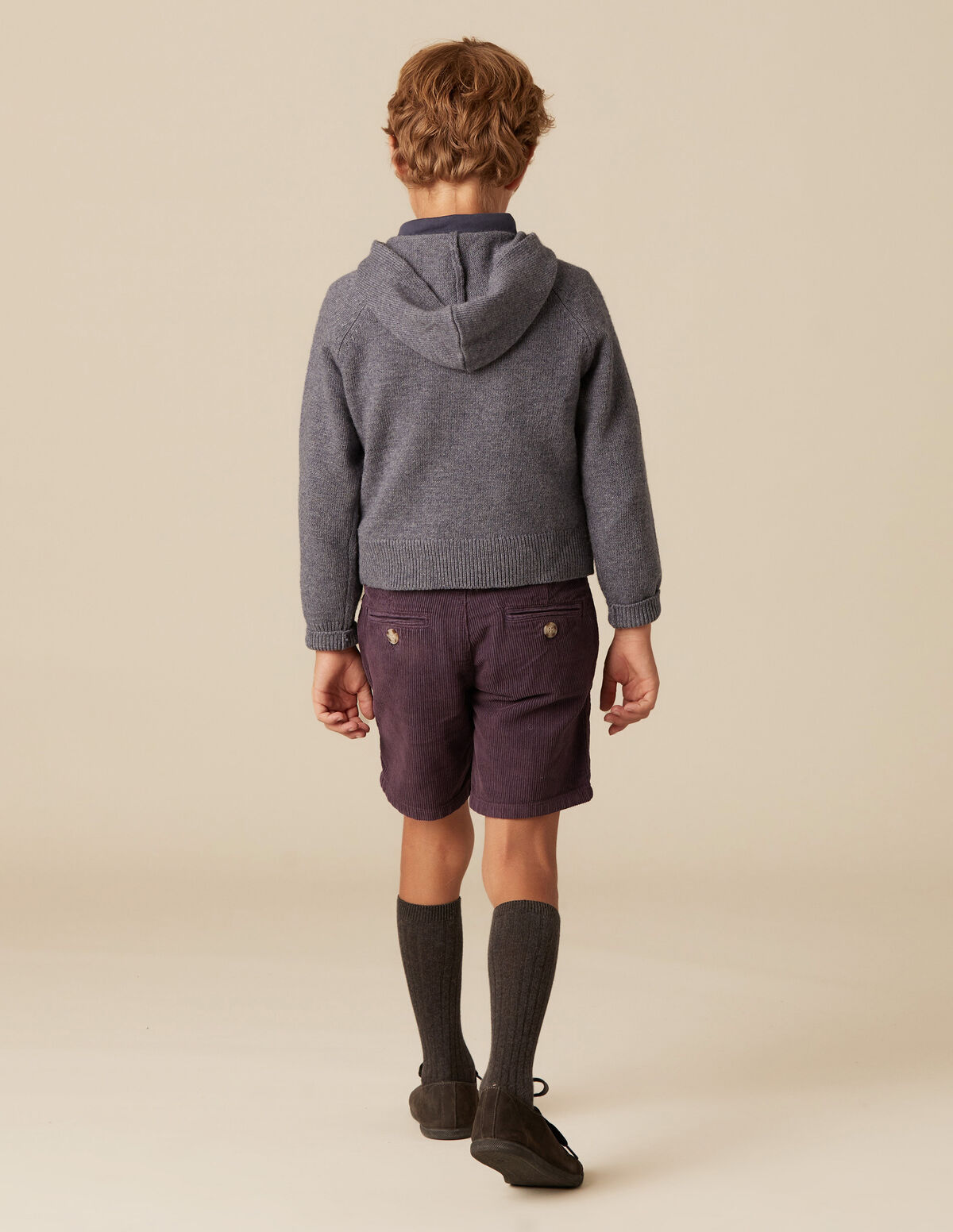 BOYS BLUE CORDUROY CHINO SHORTS