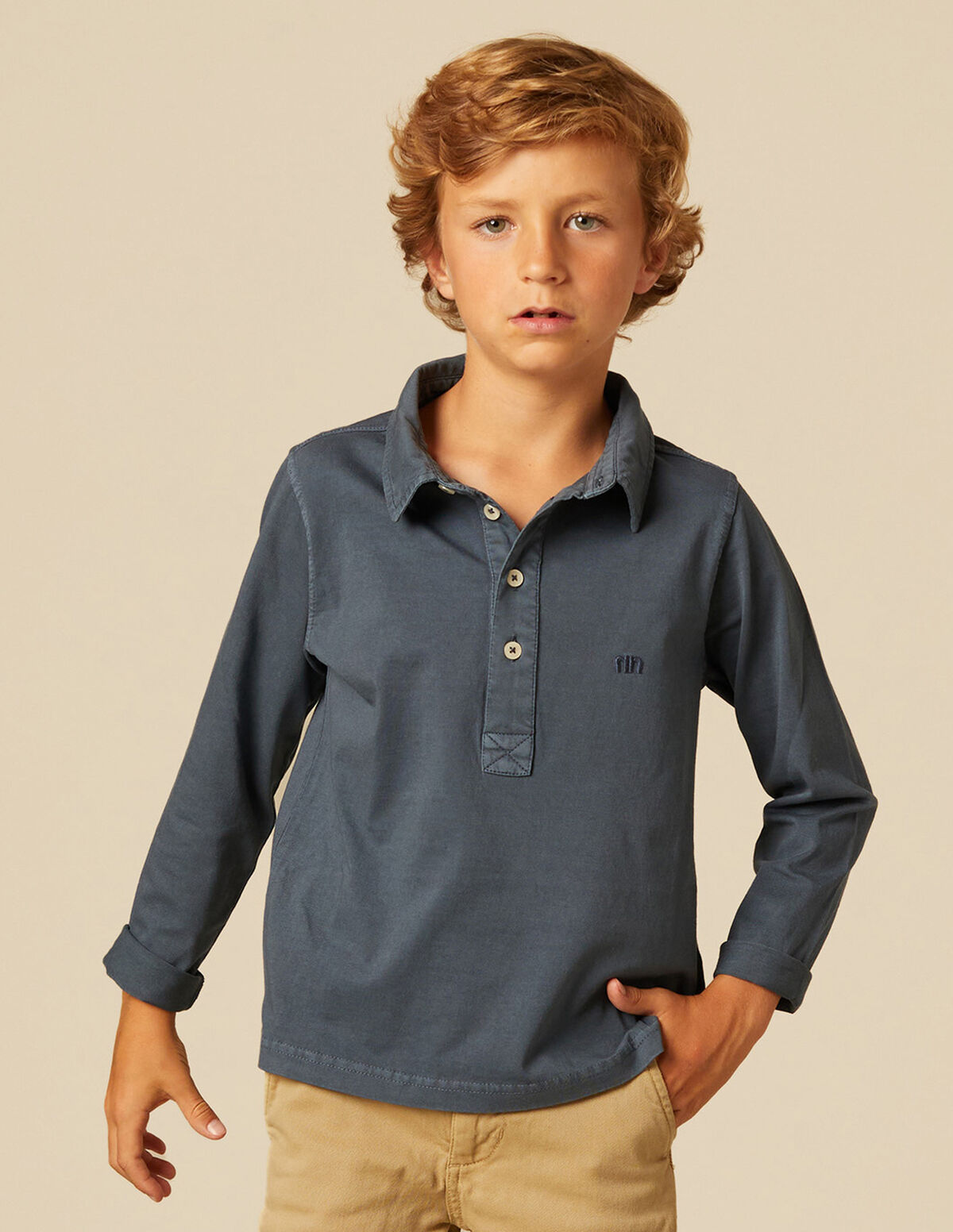RED 'NN' POLO SHIRT