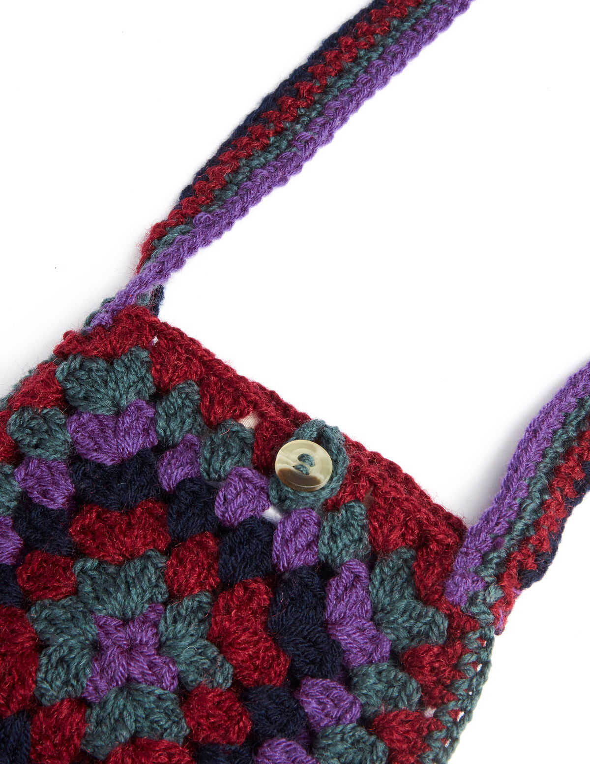 Bandolera punto multicolor mora