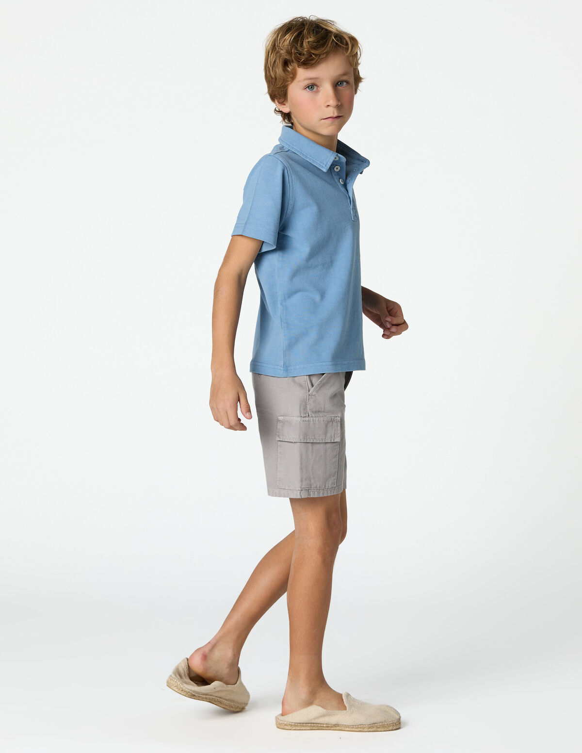 ANILINE BLUE 'NN' POLO SHIRT