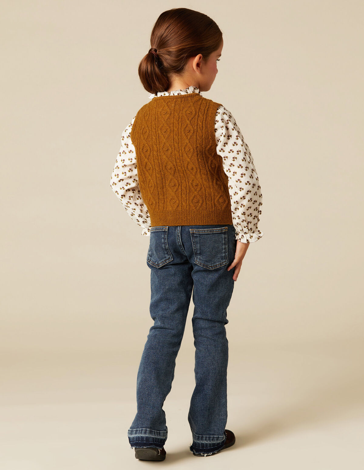 MUSTARD KNIT WAISTCOAT