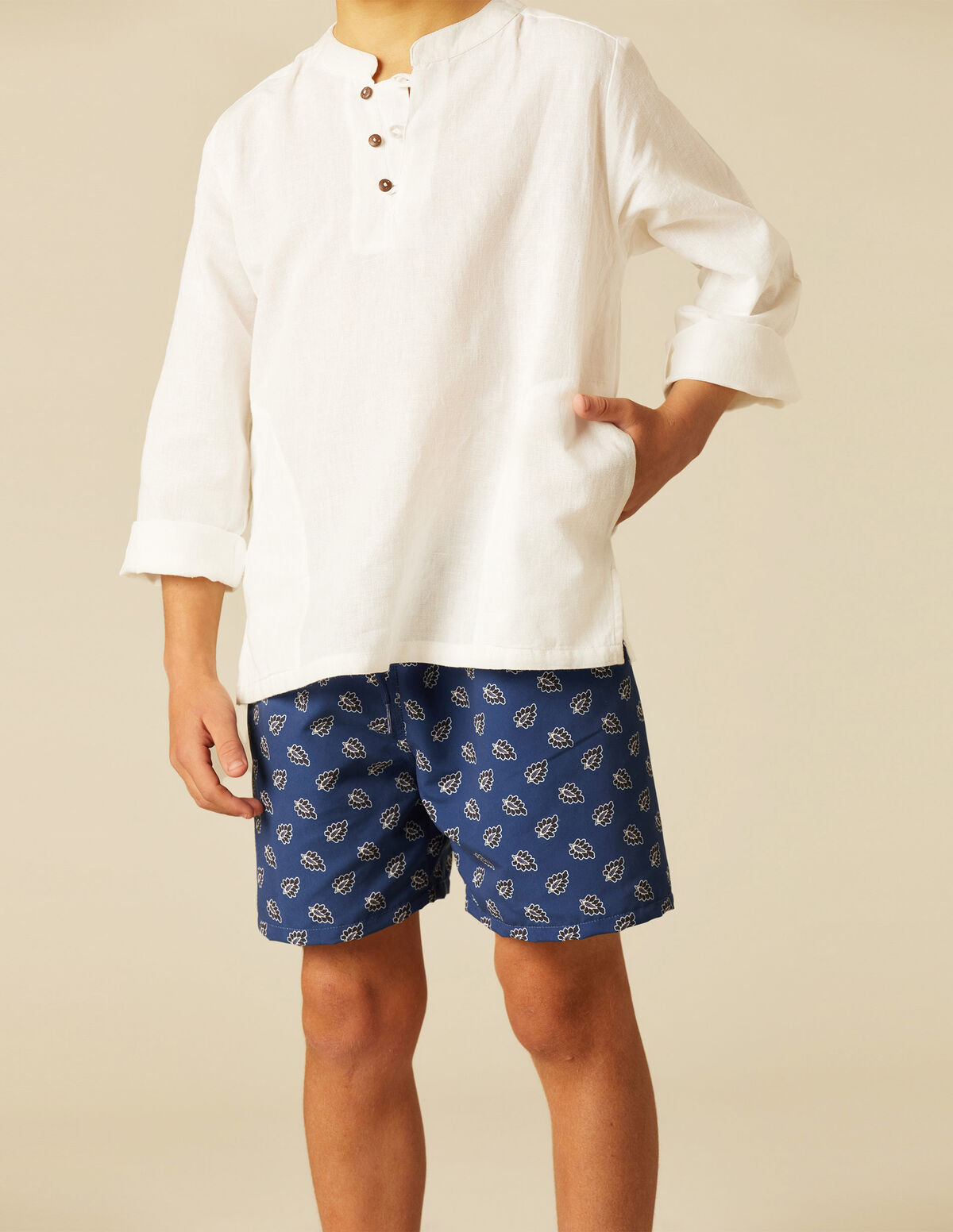 WHITE KURTA SHIRT
