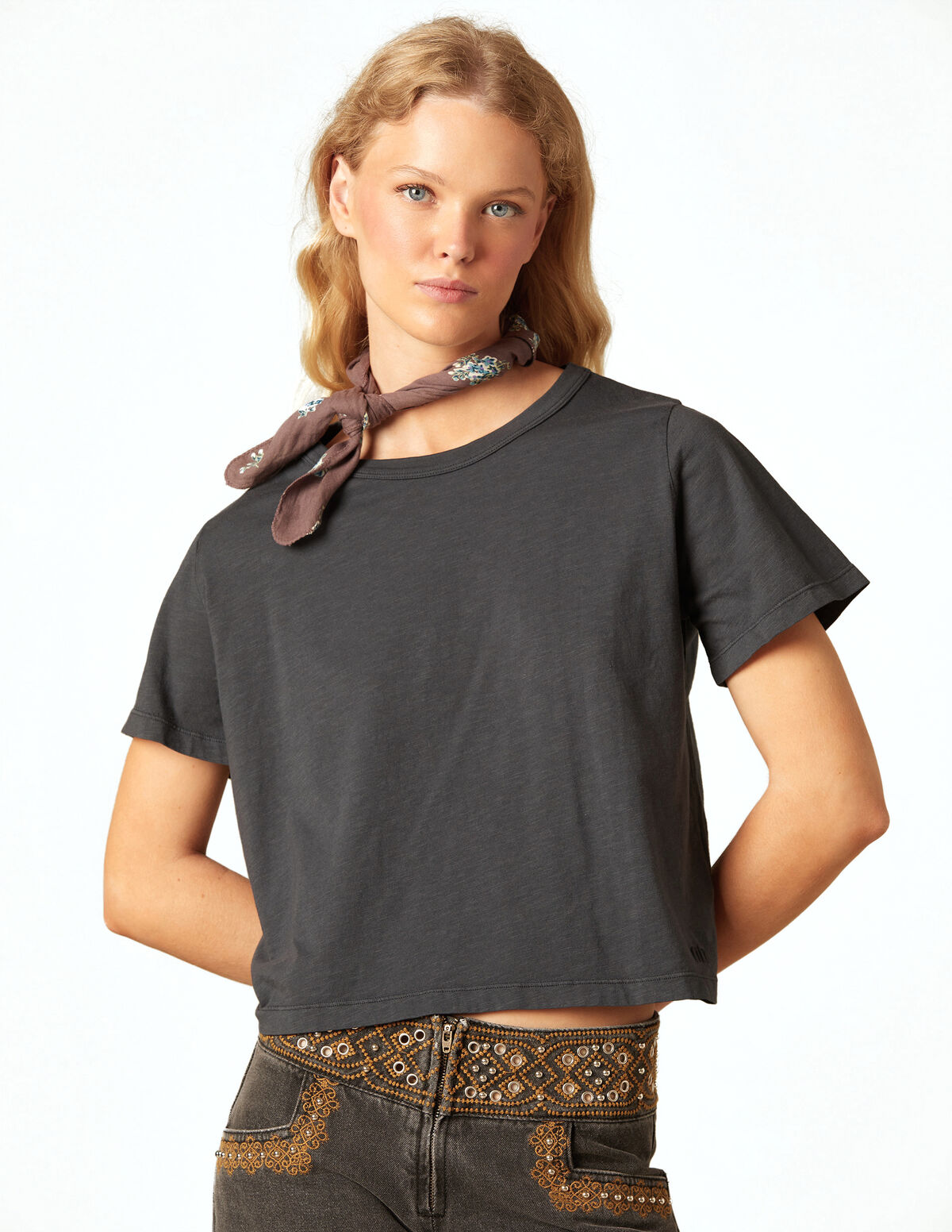 SHORT-SLEEVE NN ANTHRACITE T-SHIRT