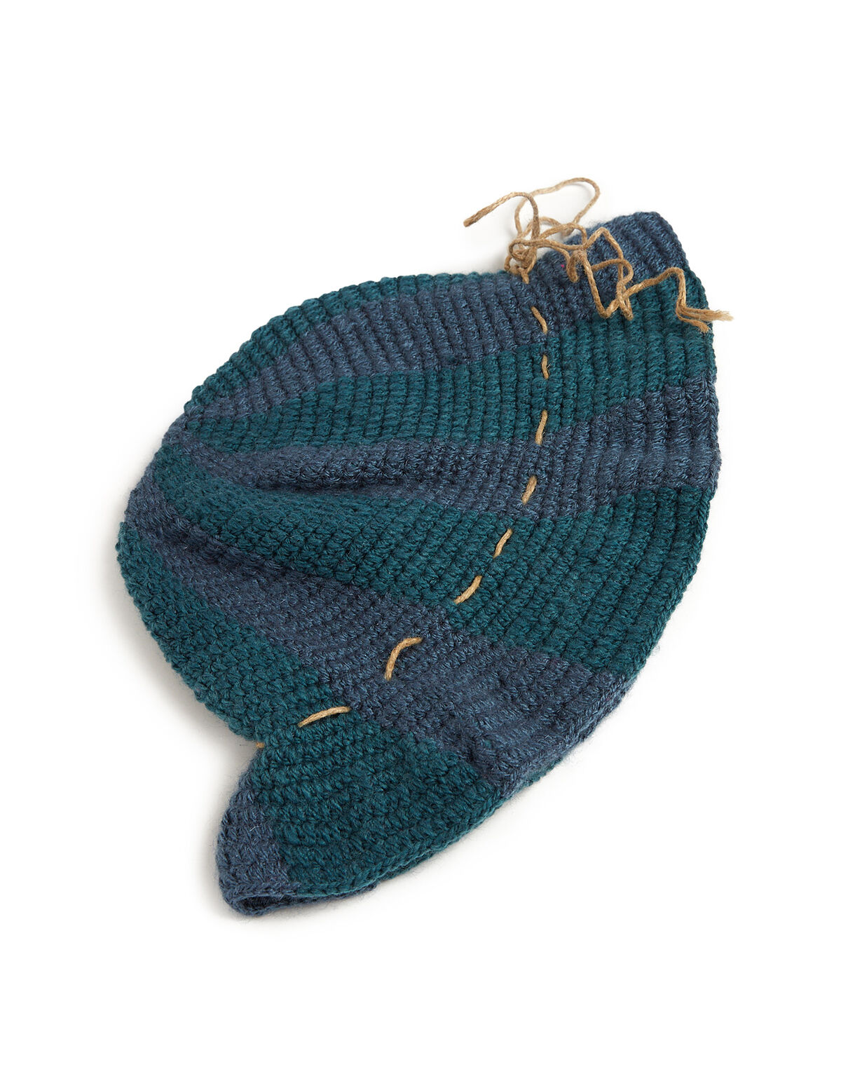 Gorro punto multicolor azul