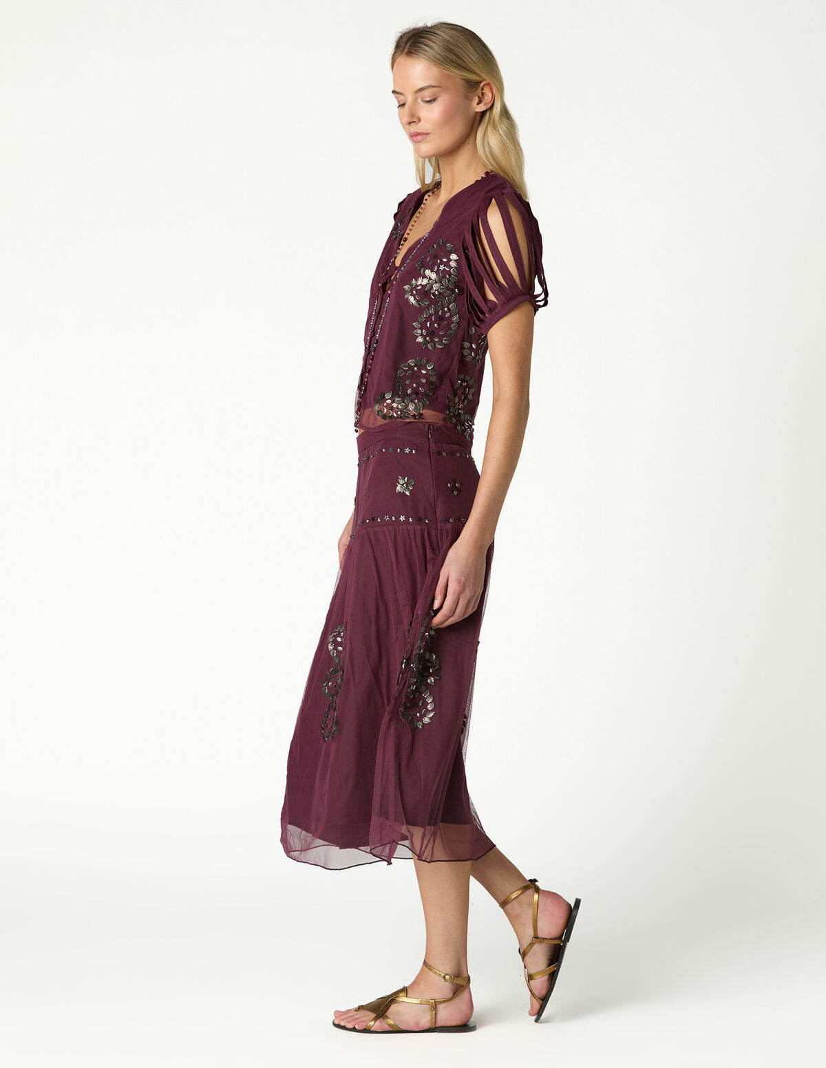 ANTHRACITE EMBROIDERED SHIRT