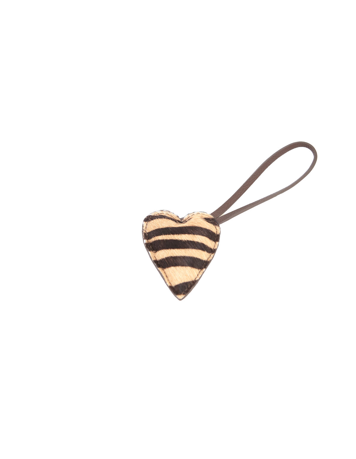 ZEBRA HEART KEYCHAIN