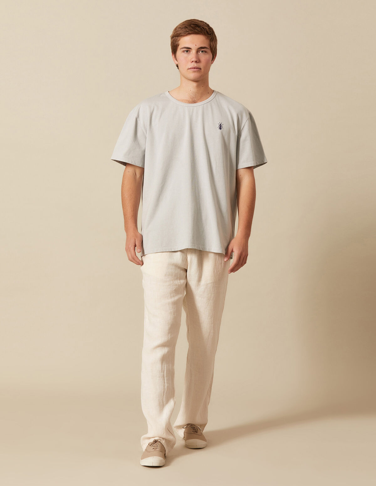 PANTALÓN LINO KAKI