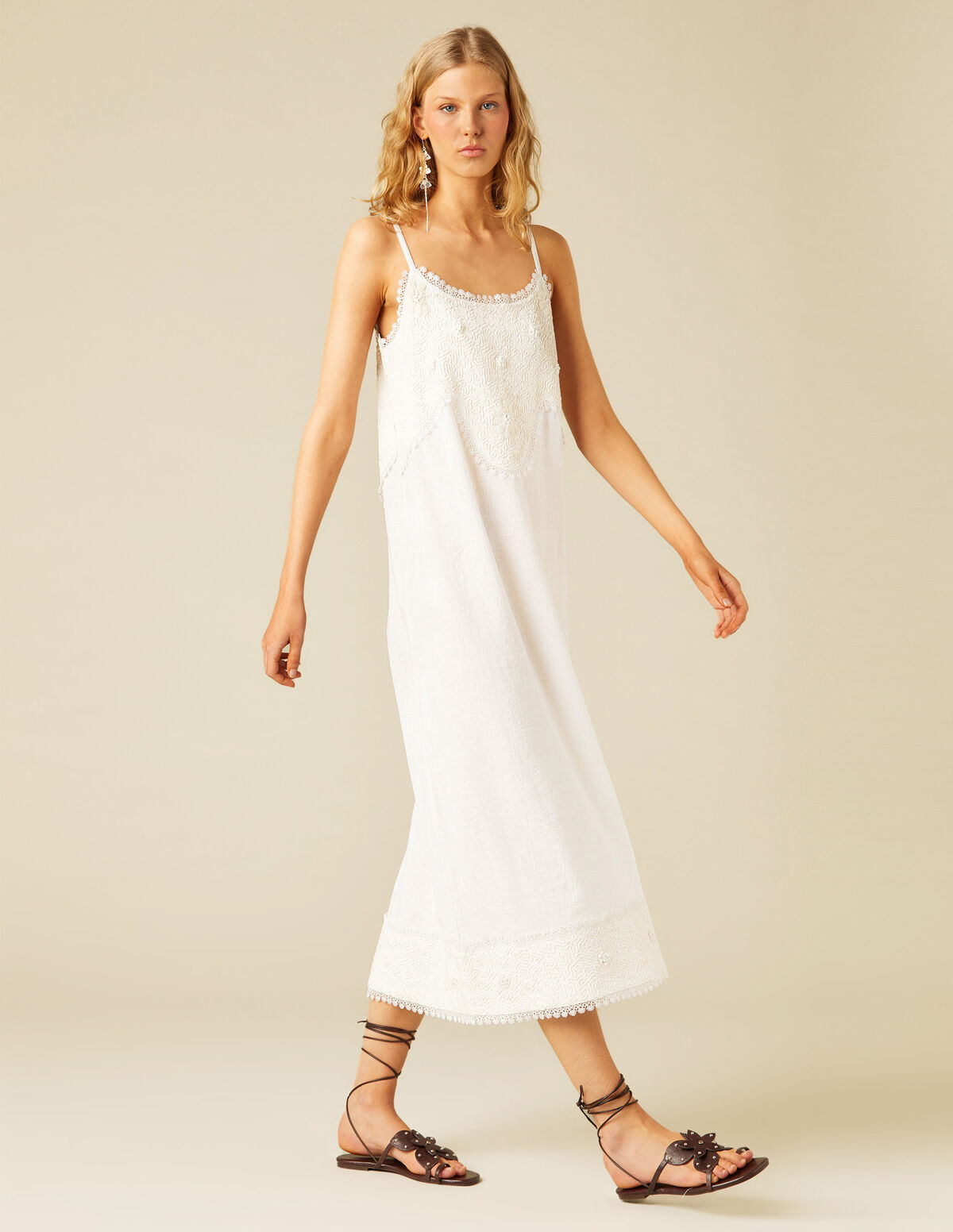 VESTIDO PIEZA VINTAGE BLANCO