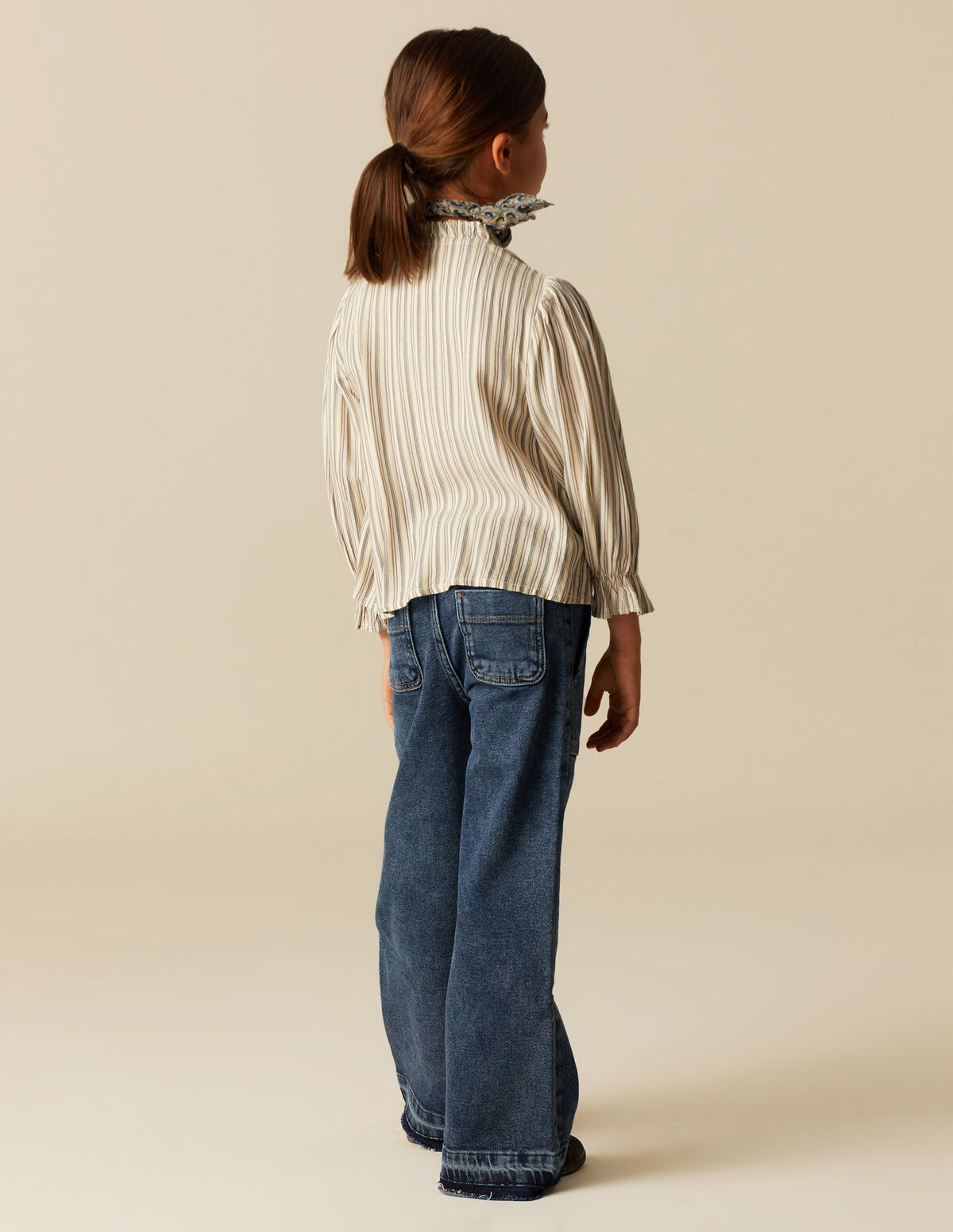 CAMISA RISCA AZUL MOSTARDA