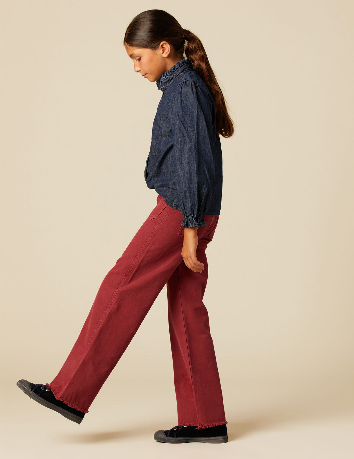 RED POCKET JEANS