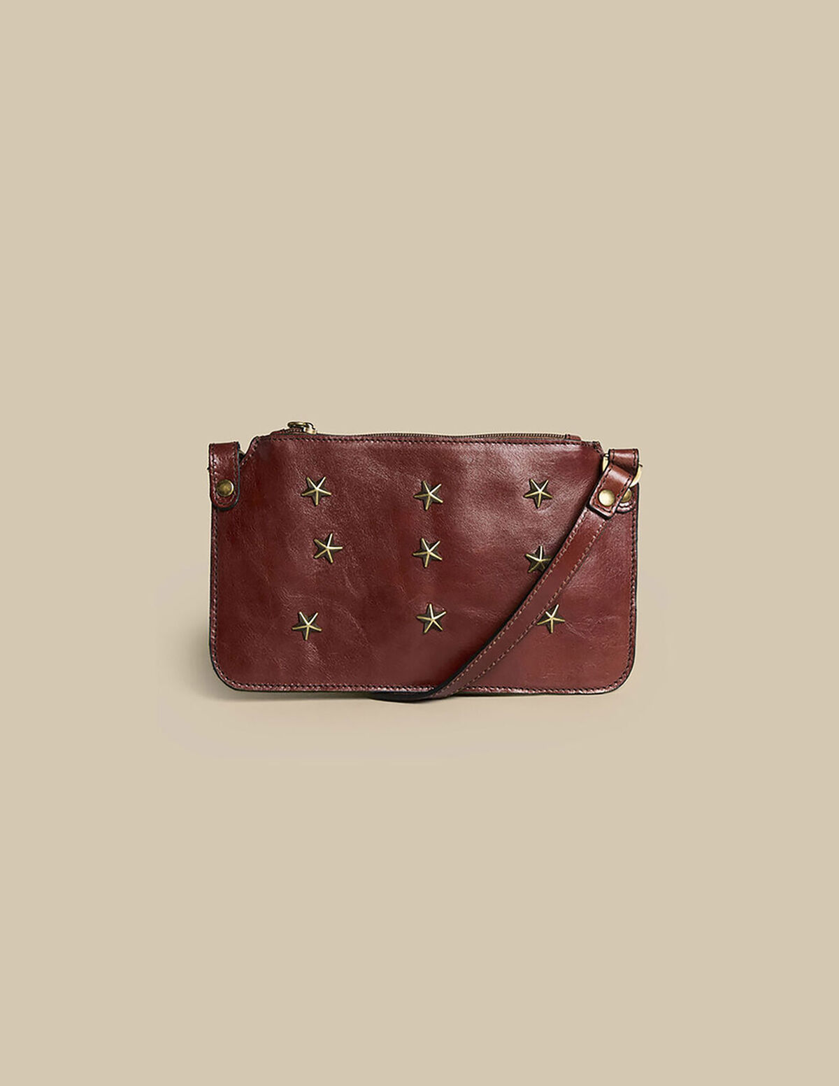 BOLSO ESTRELLAS MARRON