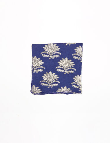 Blue Indian flower scarf - View all > - Nícoli