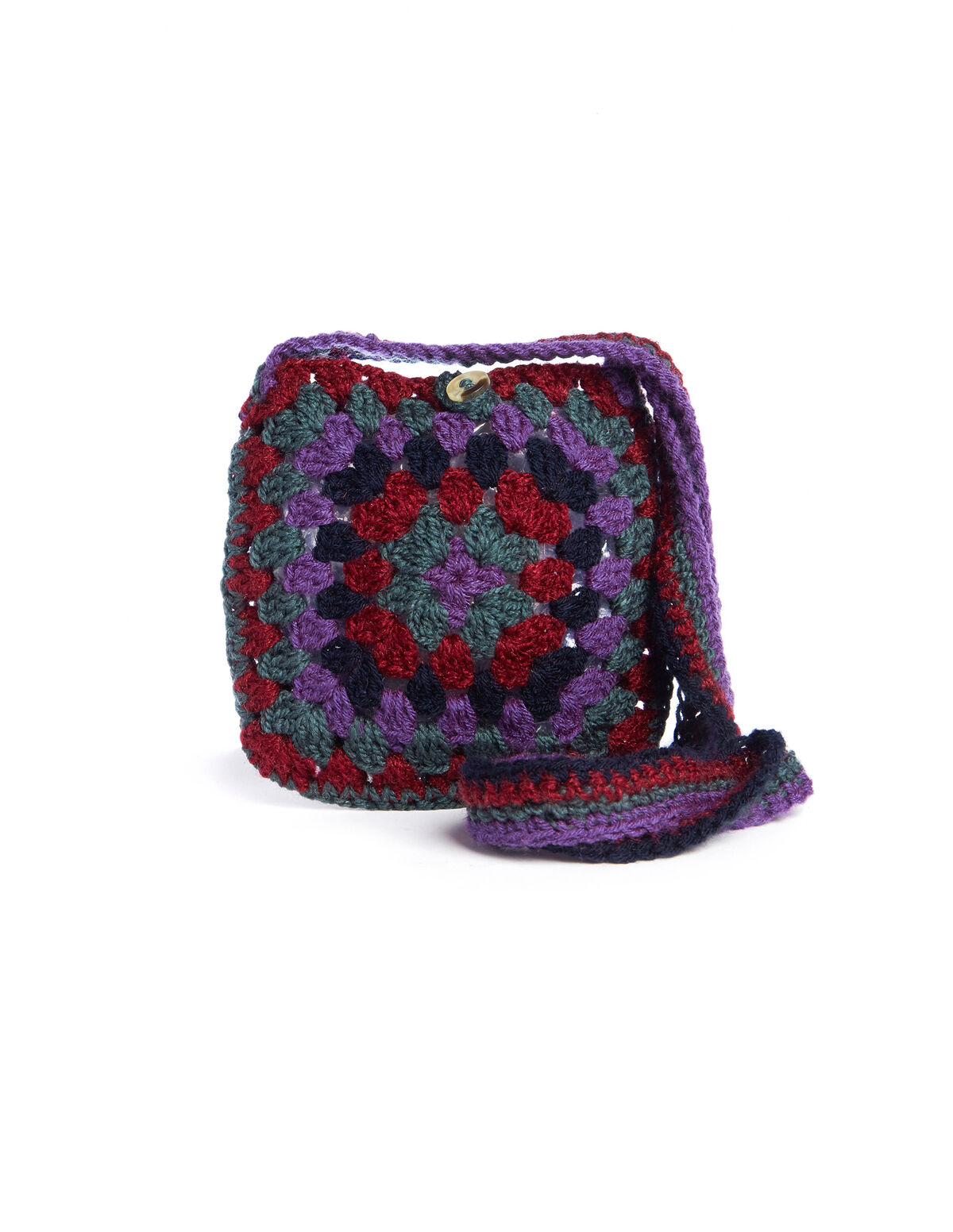 Bandolera punto multicolor mora