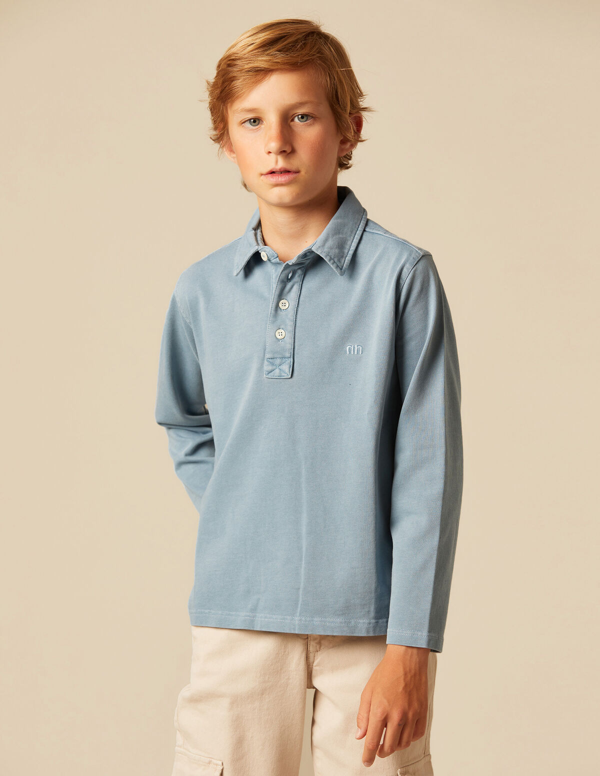 POLO « nn » BLEU CLAIR