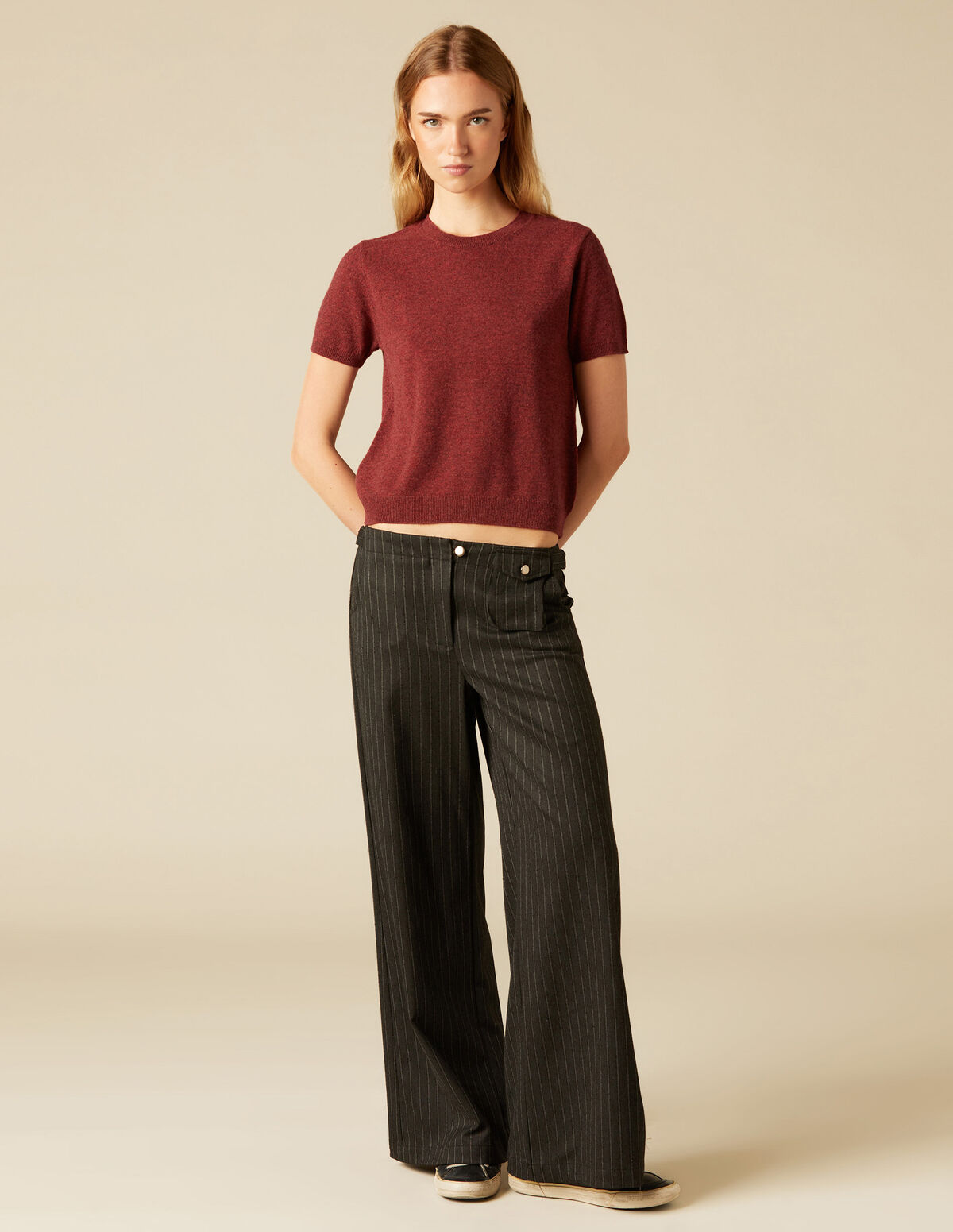 BLUE STRIPED TROUSERS 