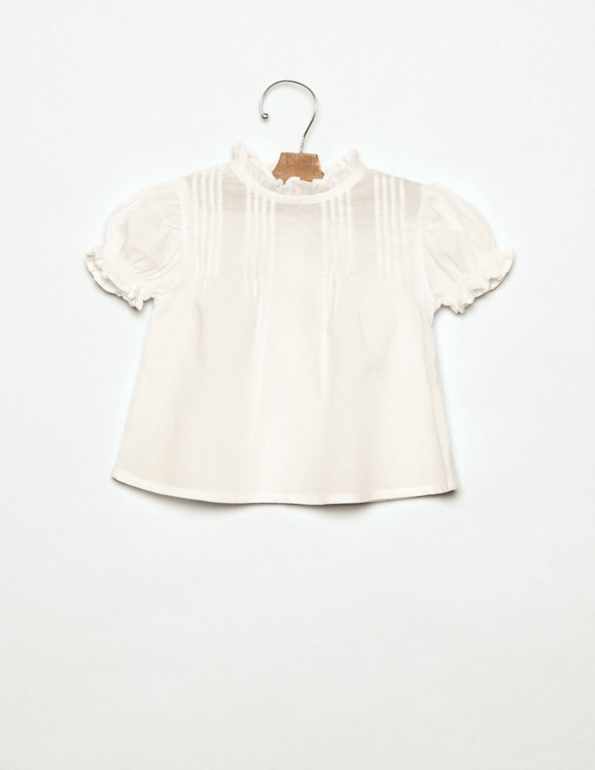 PIN-TUCK COLLAR SHIRT