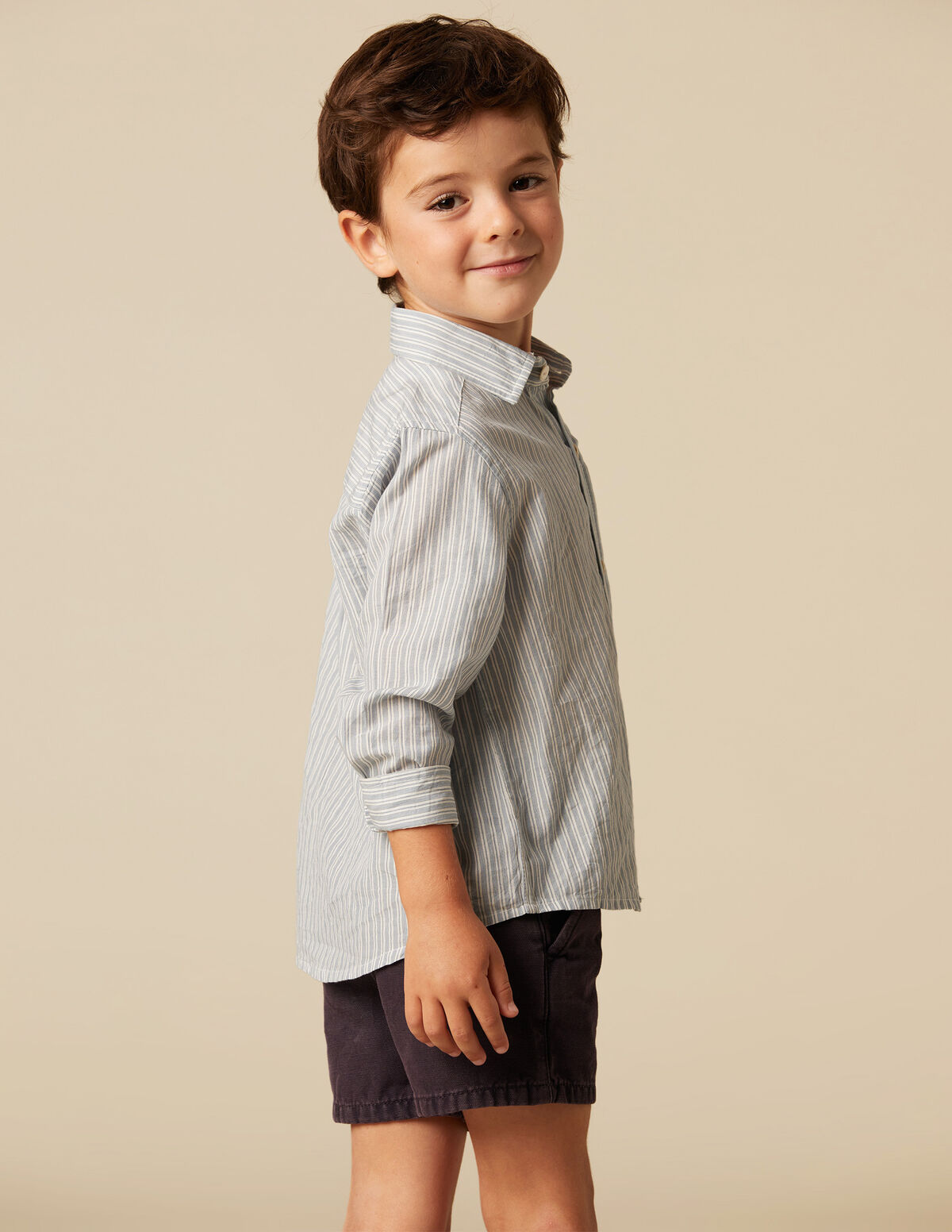 BLUE STRIPED SHIRT