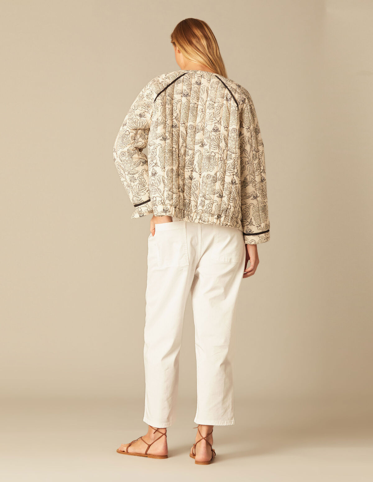 ANTHRACITE FLOWER JACKET