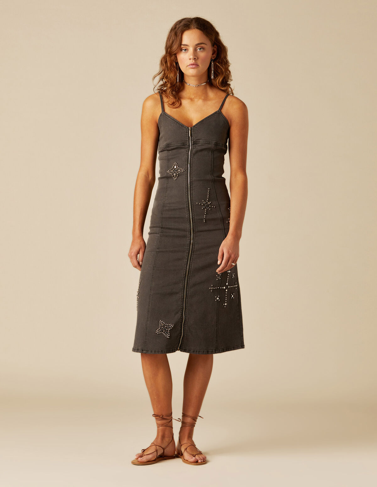 ANTHRACITE DENIM DRESS