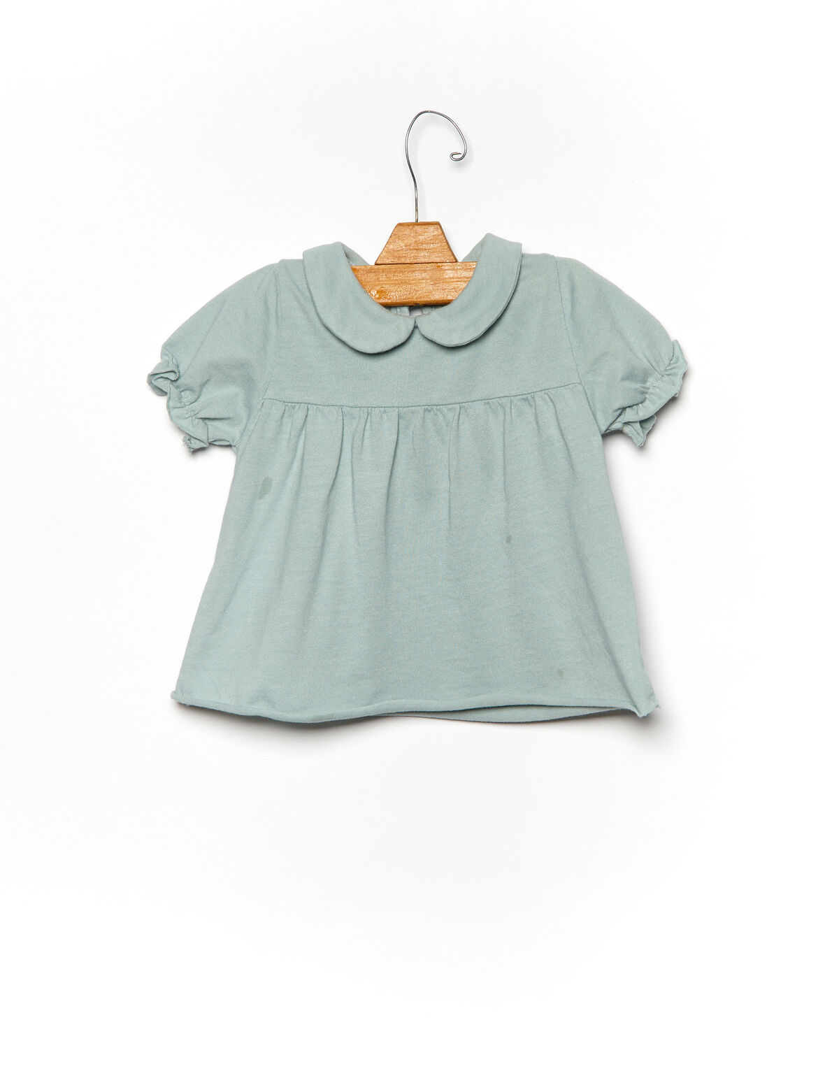 Camiseta cuello bebé verde claro - Ver todo - Nícoli