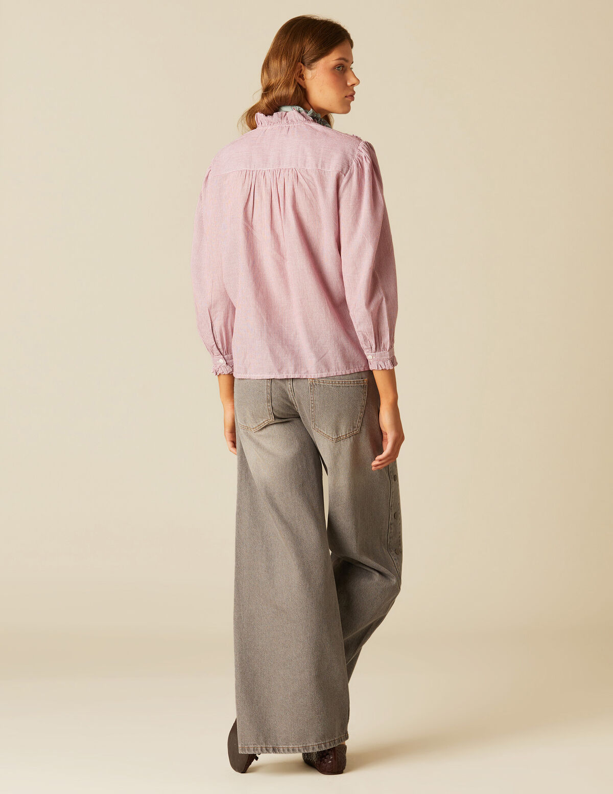 PANTALÓN BLANCO BOTONES LATERAL