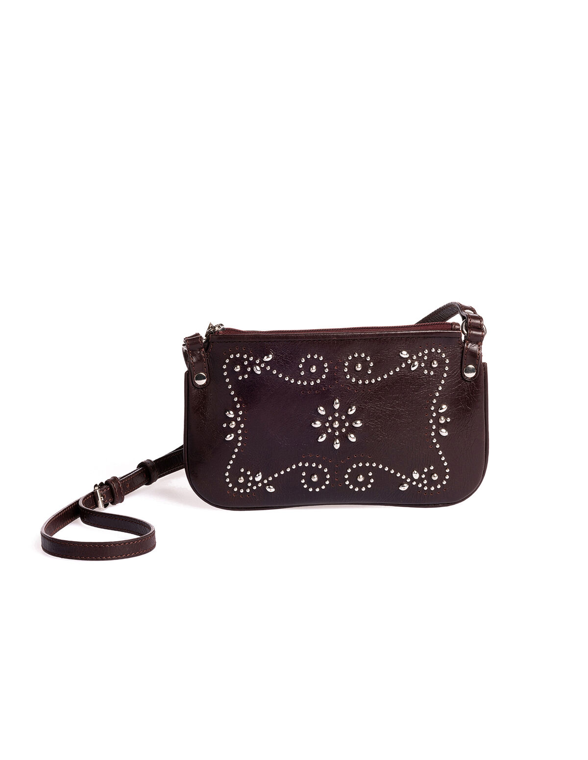 BOLSO TACHAS BURGUNDY