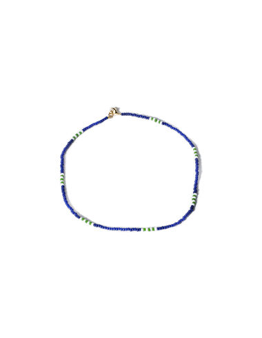 Blue and white beaded necklace - View all > - Nícoli