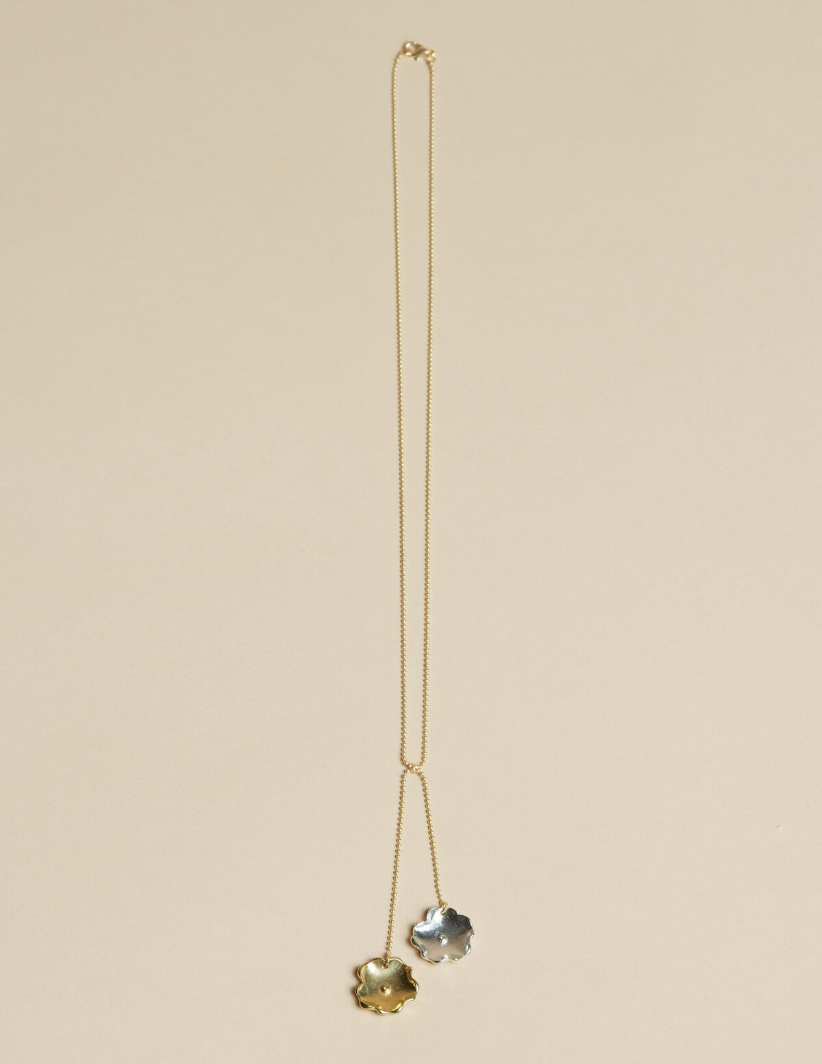 BICOLOR FLOWER NECKLACE