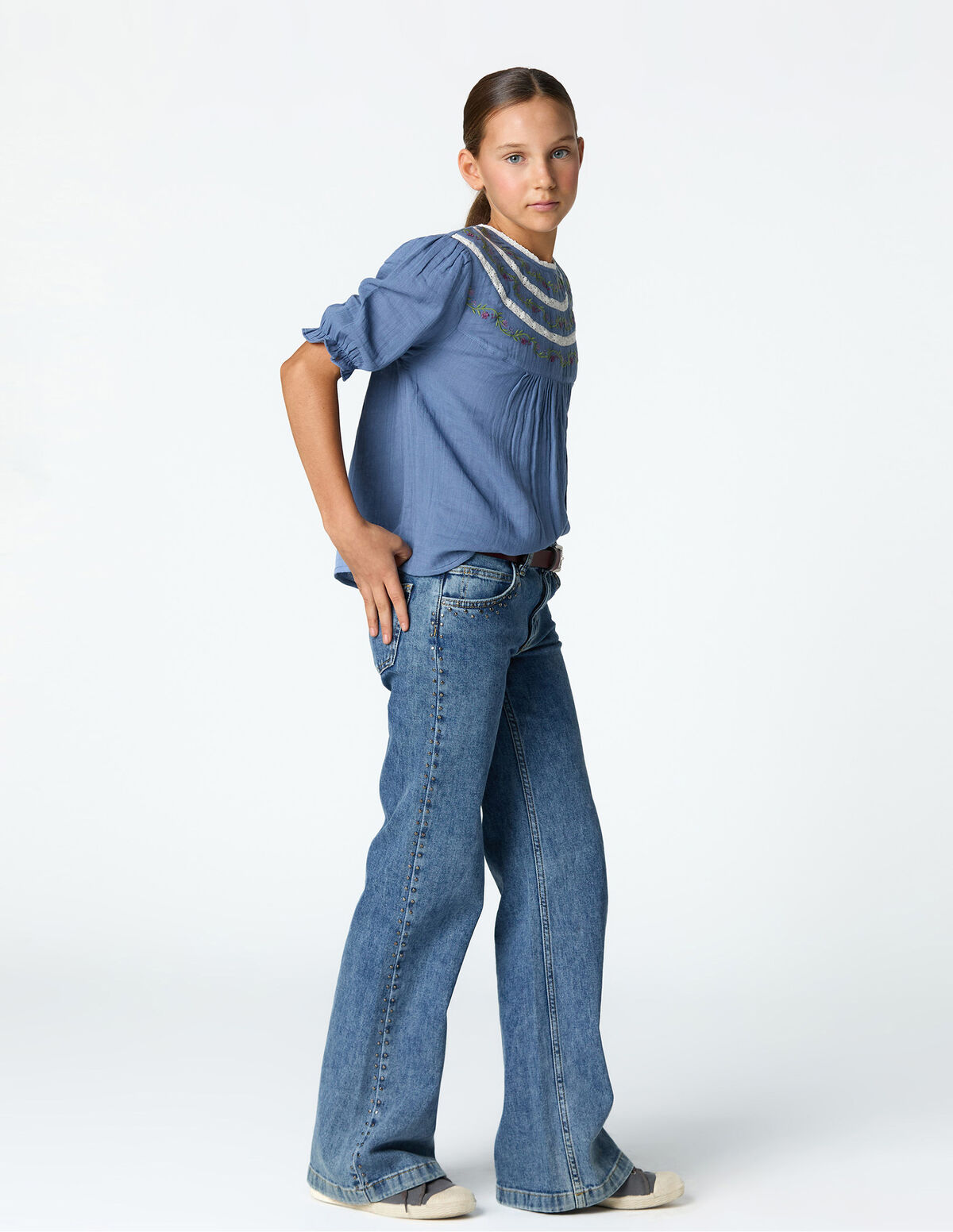 DENIM TACHAS MINI