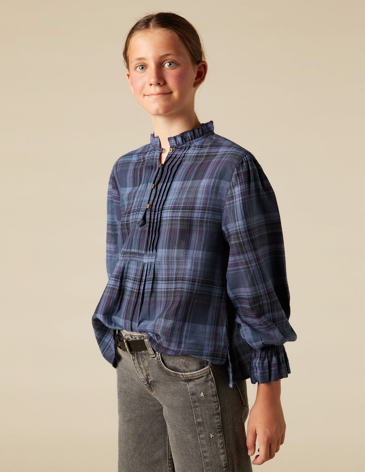BLUE CHECKED SHIRT