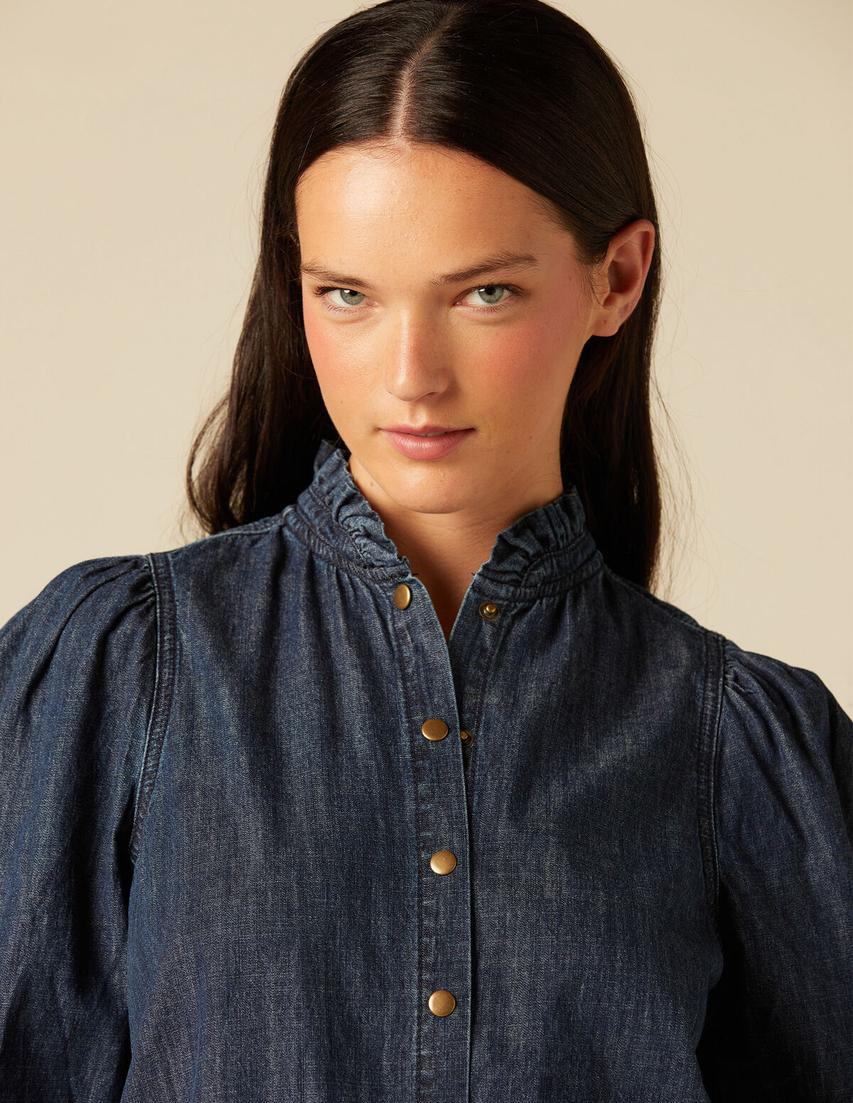 CAMISA DENIM PRETA