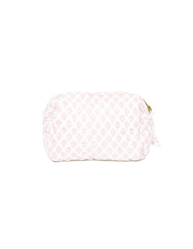 Small pink contrast buti toiletry bag - View all > - Nícoli