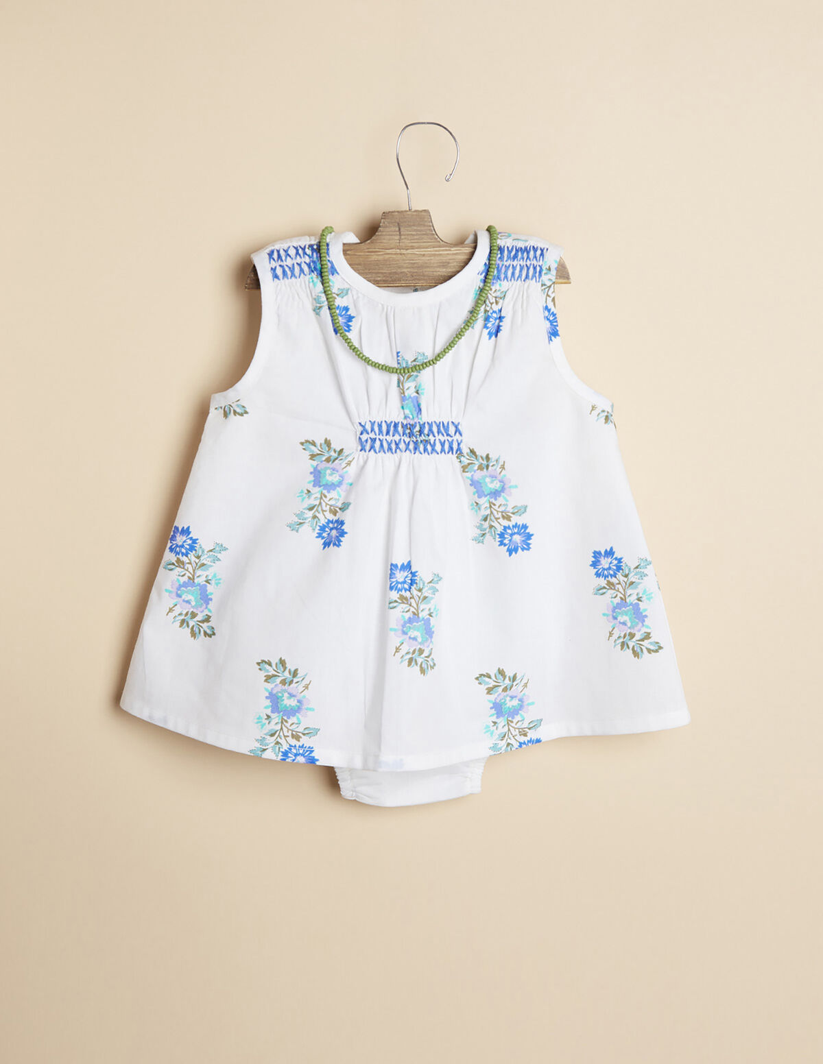 VESTIDO FLOR MULTICOLOR AZUL