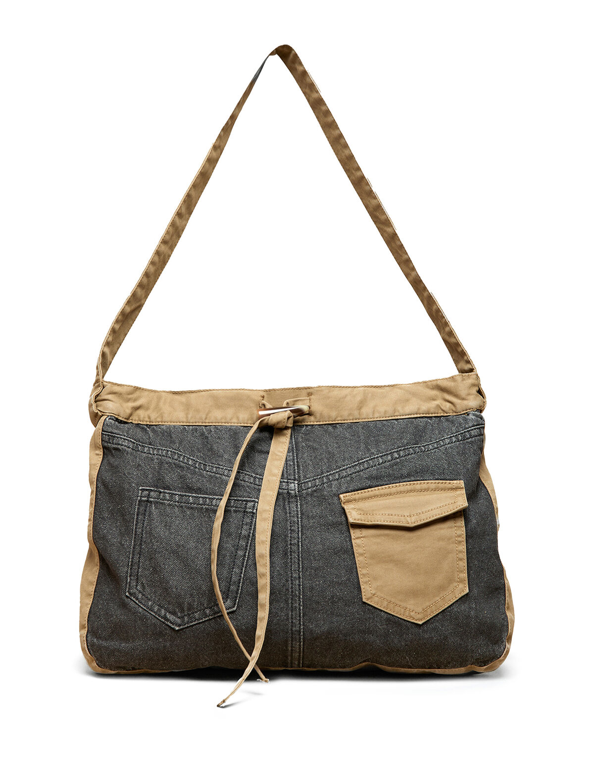 MALA DENIM ANTRACITE TIRA CONTRASTE