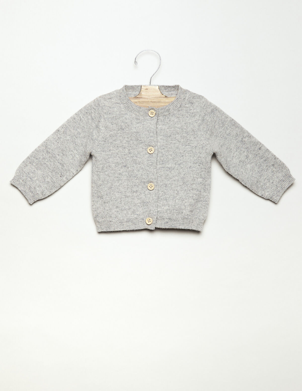 CASACO CINZENTO-CLARO