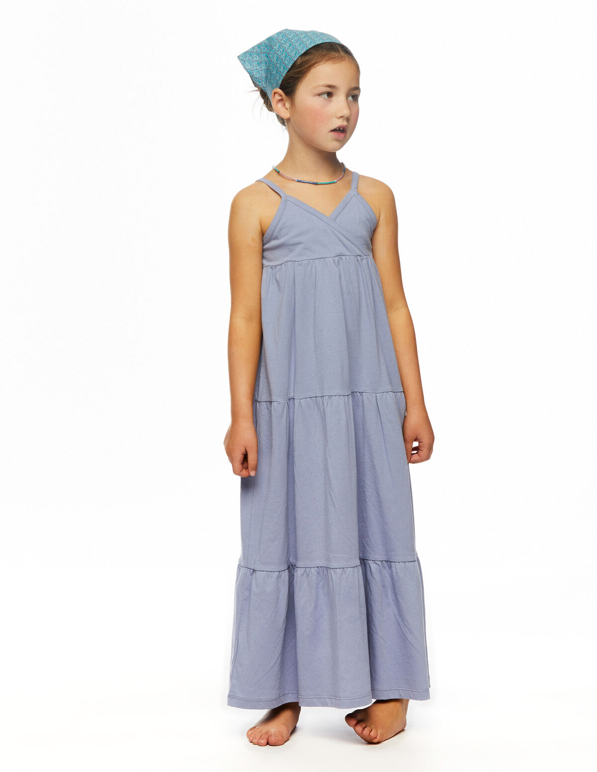 Vestido largo azul