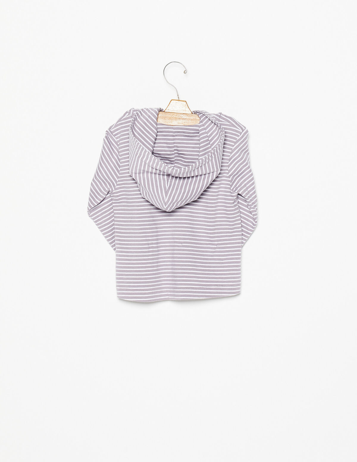 Purple striped sweatshirt