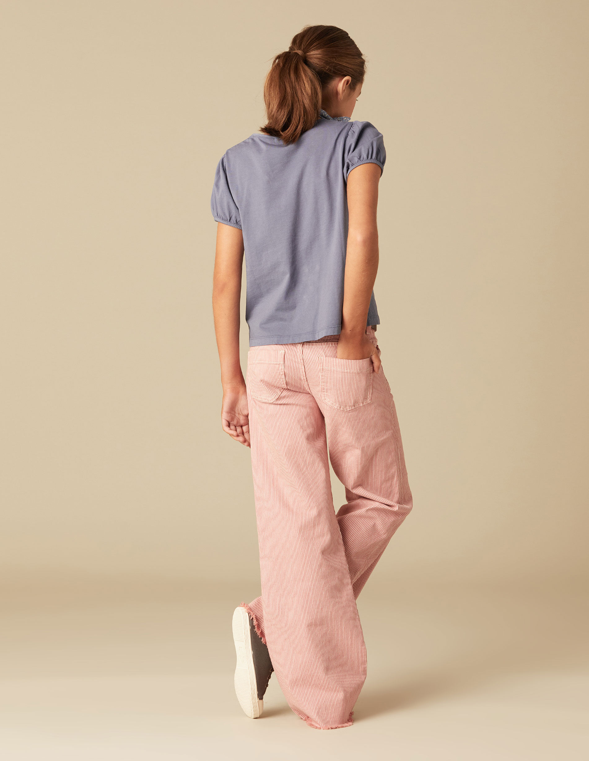 Pantalones Vaqueros Cortos Niña Lemon Beret Estilo Juvenil