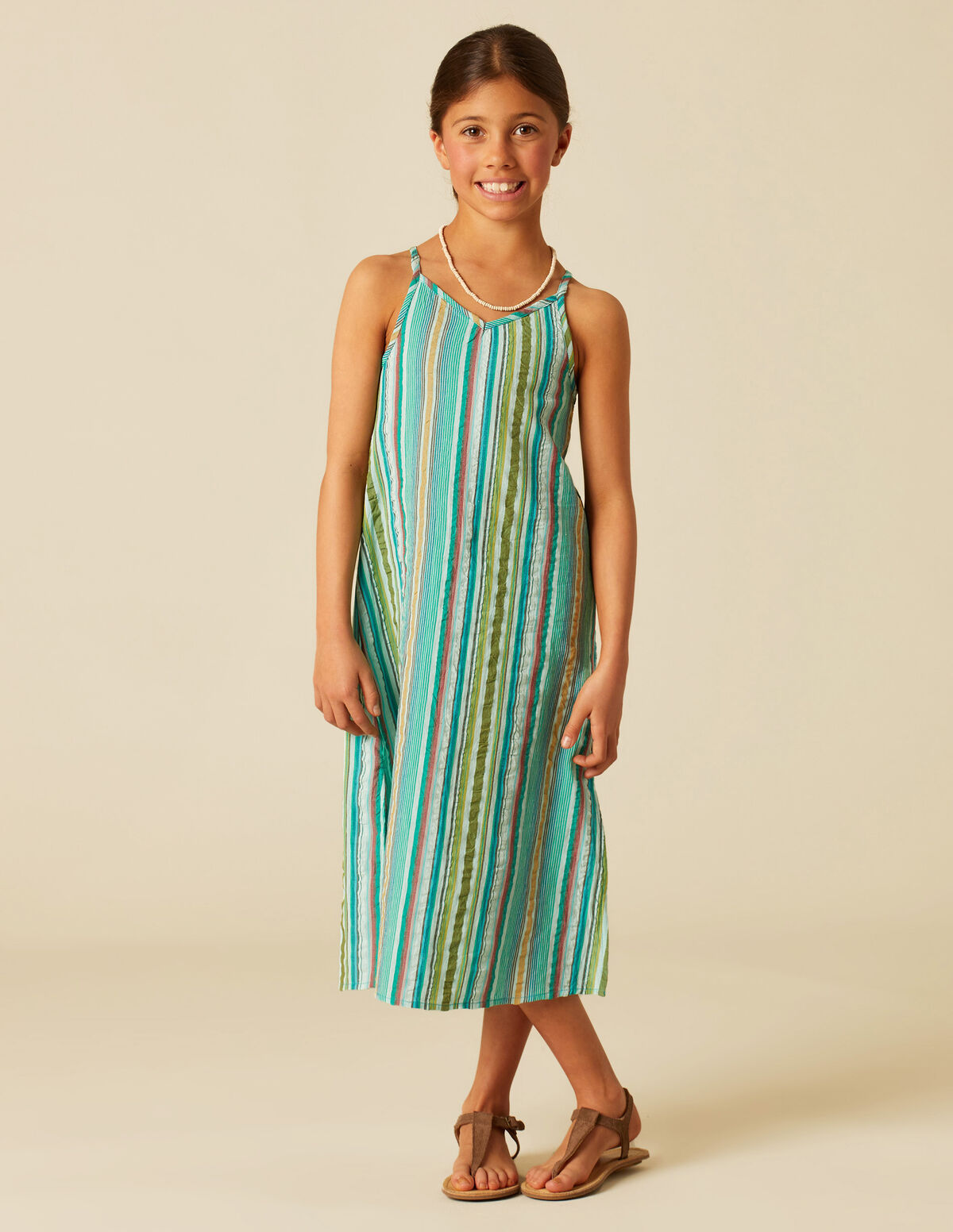 VESTIDO RAYA MULTICOLOR MORA