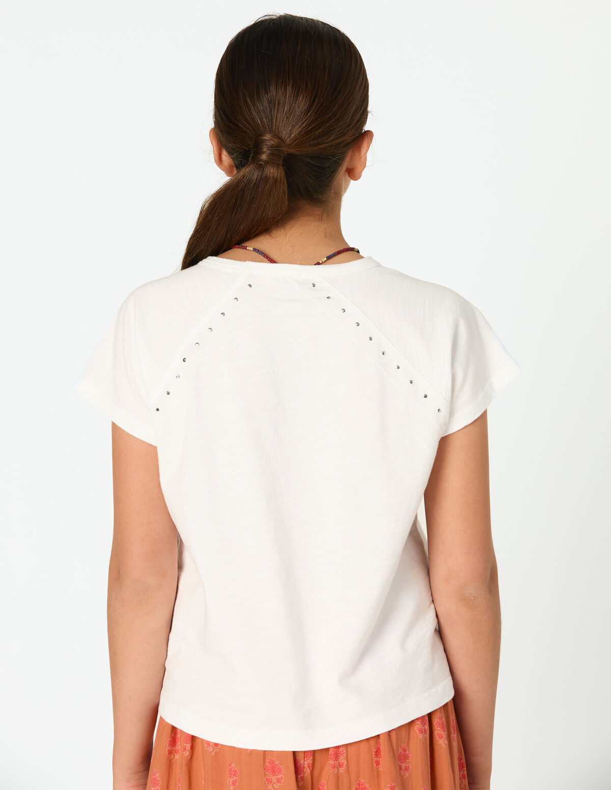 CAMISETA TACHAS BLANCA