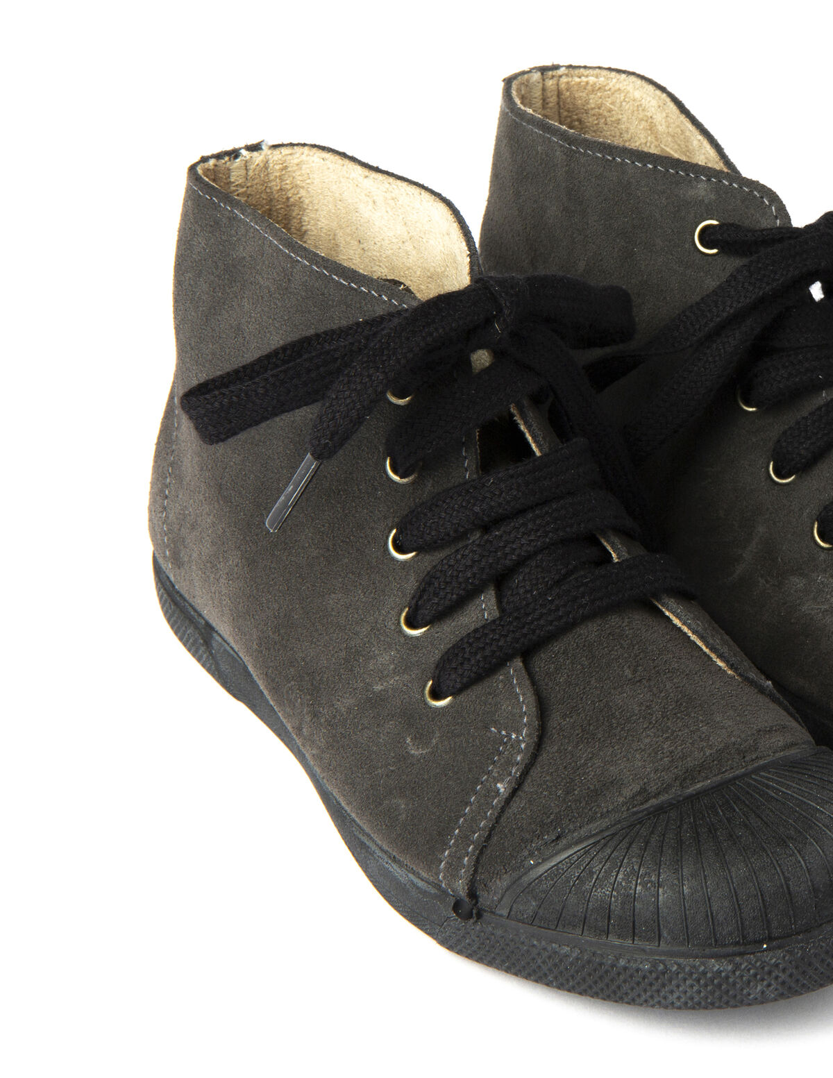 ANTHRACITE LACE-UP BOOTS