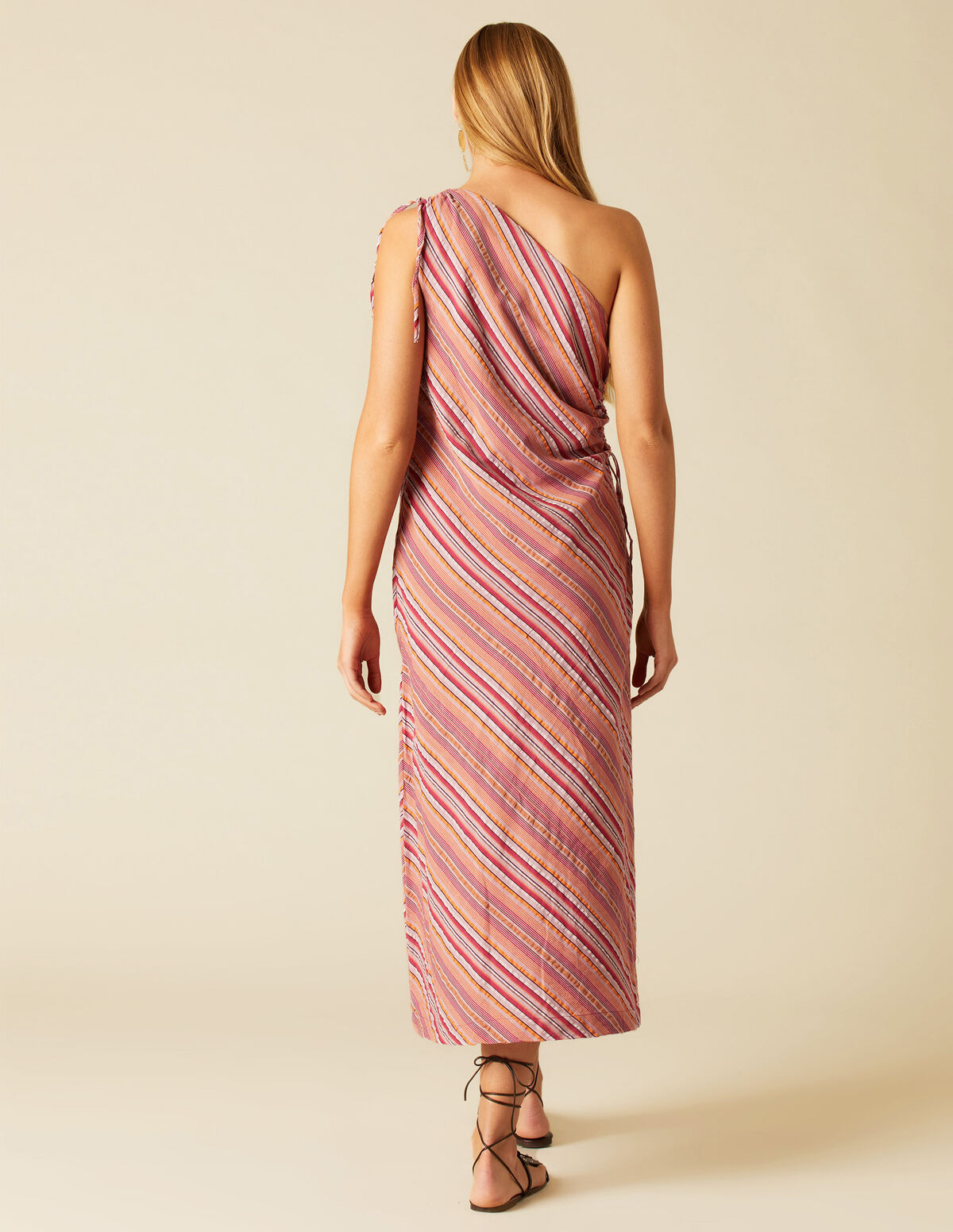 VESTIDO RAYA MULTICOLOR MORA