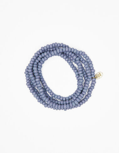 Long blue beaded necklace - Necklaces - Nícoli