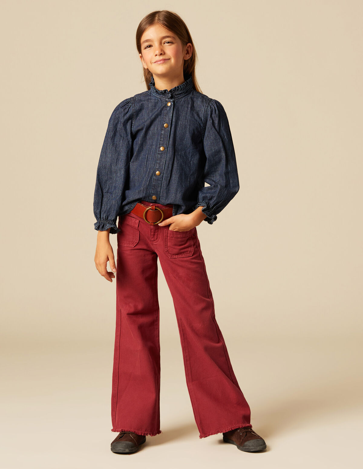 PANTALON POCHE INDIAN RED