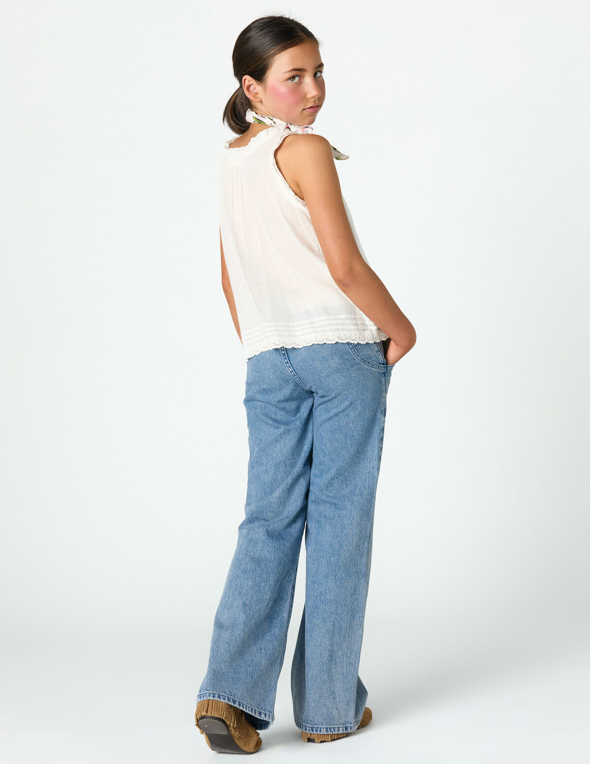 TOP BOT&Otilde;ES RENDAS AZUL