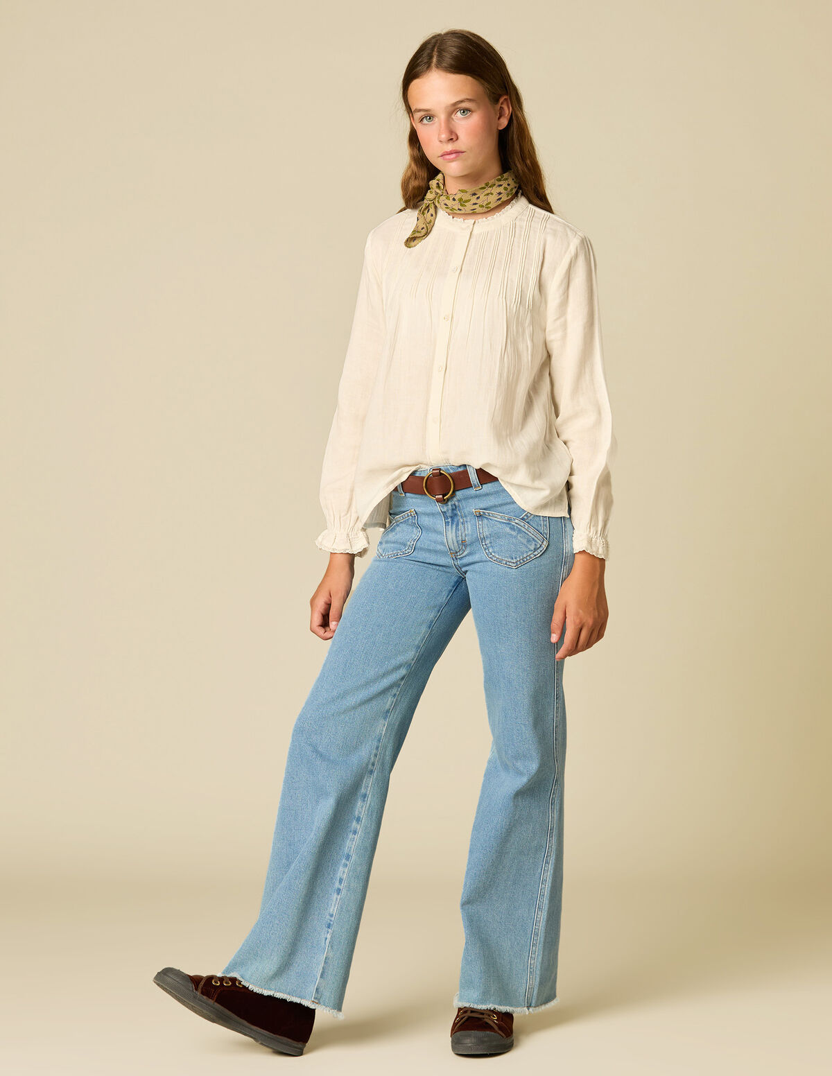 BLUE CROSS-POCKET TROUSERS